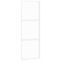 Puerta corredera vidrio templado y aluminio blanca 76x205 cm de , Puertas para el hogar - Ref: Foro24-155204, Precio: 139,63 ...