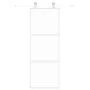 Weiße Schiebetür aus gehärtetem Glas und Aluminium, 76 x 205 cm von , Türen für zu Hause - Ref: Foro24-155204, Preis: 138,22 ...