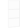 Puerta corredera vidrio templado y aluminio blanca 102,5x205 cm de , Puertas para el hogar - Ref: Foro24-155206, Precio: 164,...