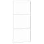 Weiße Schiebetür aus gehärtetem Glas und Aluminium, 102,5 x 205 cm von , Türen für zu Hause - Ref: Foro24-155206, Preis: 161,...