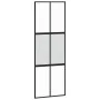 Puerta corredera vidrio templado y aluminio negra 76x205 cm de , Puertas para el hogar - Ref: Foro24-155210, Precio: 146,20 €...