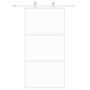 Puerta corredera vidrio templado y aluminio blanca 102,5x205 cm de , Puertas para el hogar - Ref: Foro24-155206, Precio: 164,...