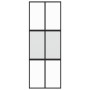 Puerta corredera vidrio templado y aluminio negra 76x205 cm de , Puertas para el hogar - Ref: Foro24-155210, Precio: 148,08 €...