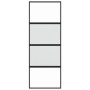 Puerta corredera vidrio templado y aluminio negra 76x205 cm de , Puertas para el hogar - Ref: Foro24-155219, Precio: 189,10 €...