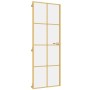 Puerta de interior dorada vidrio templado y aluminio 76x201,5cm de , Puertas para el hogar - Ref: Foro24-155140, Precio: 187,...