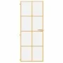 Golden interior door tempered glass and aluminum 76x201.5cm by , Doors for the home - Ref: Foro24-155140, Price: 184,83 €, Di...