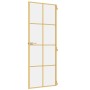 Puerta de interior dorada vidrio templado y aluminio 76x201,5cm de , Puertas para el hogar - Ref: Foro24-155140, Precio: 187,...