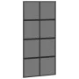 Puerta corredera vidrio templado y aluminio negra 102,5x205 cm de , Puertas para el hogar - Ref: Foro24-155227, Precio: 220,9...