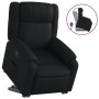Sillón reclinable elevable cuero artificial negro en Sillones | Comprar online en Foru.es
