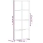 Schiebetür aus gehärtetem Glas und schwarzem Aluminium, 76 x 205 cm von , Türen für zu Hause - Ref: Foro24-155225, Preis: 210...