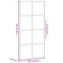 Puerta corredera vidrio templado y aluminio negra 102,5x205 cm de , Puertas para el hogar - Ref: Foro24-155227, Precio: 211,7...
