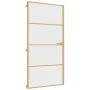 Puerta interior dorada vidrio templado aluminio 102,5x201,5 cm de , Puertas para el hogar - Ref: Foro24-155135, Precio: 169,1...