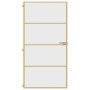 Puerta interior dorada vidrio templado aluminio 102,5x201,5 cm de , Puertas para el hogar - Ref: Foro24-155135, Precio: 170,9...