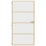 Puerta interior dorada vidrio templado aluminio 102,5x201,5 cm de , Puertas para el hogar - Ref: Foro24-155135, Precio: 169,1...
