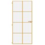Puerta de interior dorada vidrio templado y aluminio 93x201,5cm de , Puertas para el hogar - Ref: Foro24-155142, Precio: 173,...