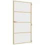 Puerta interior dorada vidrio templado aluminio 102,5x201,5 cm de , Puertas para el hogar - Ref: Foro24-155135, Precio: 169,1...