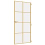 Puerta de interior dorada vidrio templado y aluminio 93x201,5cm de , Puertas para el hogar - Ref: Foro24-155142, Precio: 173,...