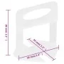Calzos para nivelación de azulejos 250 unidades 1,5 mm de , Herramientas - Ref: Foro24-155273, Precio: 19,24 €, Descuento: %