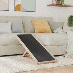 Dog ramp solid gray fir wood 100x40 cm by , Pet Steps and Ramps - Ref: Foro24-172417, Price: 66,56 €, Discount: %