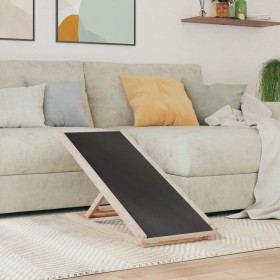 Rampa para perros madera maciza de abeto gris 100x40 cm de , Escalones y rampas para mascotas - Ref: Foro24-172417, Precio: 1...