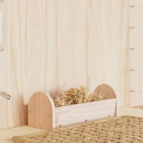 Comedero de heno para conejos madera maciza abeto 28x10x10 cm de , Cuencos, comederos, y bebederos para mascotas - Ref: Foro2...