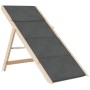 Escalera para perros madera maciza de abeto gris 105x47 cm de , Escalones y rampas para mascotas - Ref: Foro24-172420, Precio...