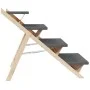 Dog ladder solid gray fir wood 105x47 cm by , Pet Steps and Ramps - Ref: Foro24-172420, Price: 102,79 €, Discount: %