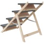 Escalera para perros madera maciza de abeto gris 105x47 cm de , Escalones y rampas para mascotas - Ref: Foro24-172420, Precio...