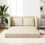Sofá cama de suelo 2 en 1 tela crema 112x174x55 cm de , Sofás - Ref: Foro24-353970, Precio: 224,65 €, Descuento: %
