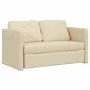Sofá cama de suelo 2 en 1 tela crema 112x174x55 cm de , Sofás - Ref: Foro24-353970, Precio: 224,65 €, Descuento: %