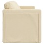 Sofá cama de suelo 2 en 1 tela crema 112x174x55 cm de , Sofás - Ref: Foro24-353970, Precio: 213,12 €, Descuento: %