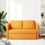 Sofá cama de suelo 2 en 1 tela amarillo oscuro 112x174x55 cm de , Sofás - Ref: Foro24-353972, Precio: 215,39 €, Descuento: %