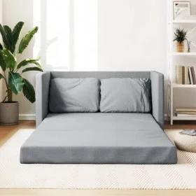 Sofá cama de suelo 2 en 1 tela gris claro 112x174x55 cm de , Sofás - Ref: Foro24-353964, Precio: 204,57 €, Descuento: %