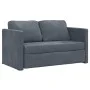 Sofá cama de suelo 2 en 1 terciopelo gris oscuro 122x204x55 cm de , Sofás - Ref: Foro24-353958, Precio: 195,21 €, Descuento: %