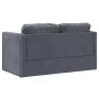 Sofá cama de suelo 2 en 1 terciopelo gris oscuro 122x204x55 cm de , Sofás - Ref: Foro24-353958, Precio: 195,21 €, Descuento: %