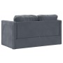 Sofá cama de suelo 2 en 1 terciopelo gris oscuro 122x204x55 cm de , Sofás - Ref: Foro24-353958, Precio: 210,88 €, Descuento: %