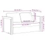 Bodenschlafsofa 2 in 1 dunkelgrauer Samt 122x204x55 cm von , Sofas - Ref: Foro24-353958, Preis: 195,21 €, Rabatt: %