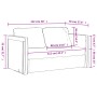 Sofá cama de suelo 2 en 1 terciopelo gris oscuro 122x204x55 cm de , Sofás - Ref: Foro24-353958, Precio: 210,88 €, Descuento: %