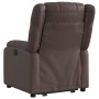 Sillón reclinable elevable cuero sintético marrón en Sillones | Comprar online en Foru.es
