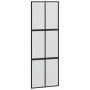 Schiebetür aus gehärtetem Glas und schwarzem Aluminium, 76 x 205 cm von , Türen für zu Hause - Ref: Foro24-155207, Preis: 204...