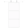 Schiebetür aus gehärtetem Glas und weißem Aluminium 90x205 cm von , Türen für zu Hause - Ref: Foro24-155205, Preis: 176,13 €,...
