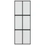 Schiebetür aus gehärtetem Glas und schwarzem Aluminium, 76 x 205 cm von , Türen für zu Hause - Ref: Foro24-155207, Preis: 204...