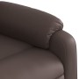 Sillón reclinable elevable cuero sintético marrón en Sillones | Comprar online en Foru.es