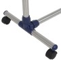 Perchero ajustable acero inoxidable 165x44x150 cm plateado de vidaXL, Organizadores de vestidores y perchas de barra - Ref: F...