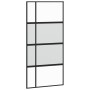 Puerta corredera vidrio templado y aluminio negra 102,5x205 cm de , Puertas para el hogar - Ref: Foro24-155230, Precio: 252,0...