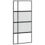 Schiebetür aus gehärtetem Glas und schwarzem Aluminium 102,5x205 cm von , Türen für zu Hause - Ref: Foro24-155230, Preis: 246...