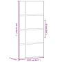 Puerta corredera vidrio templado y aluminio negra 102,5x205 cm de , Puertas para el hogar - Ref: Foro24-155230, Precio: 252,0...