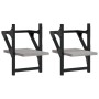 Estantes de pared con barras 2 uds gris Sonoma 20x25x30 cm de , Estantes y estanterías - Ref: Foro24-836231, Precio: 17,33 €,...
