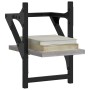 Estantes de pared con barras 2 uds gris Sonoma 20x25x30 cm de , Estantes y estanterías - Ref: Foro24-836231, Precio: 17,33 €,...
