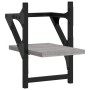 Estantes de pared con barras 2 uds gris Sonoma 20x25x30 cm de , Estantes y estanterías - Ref: Foro24-836231, Precio: 17,33 €,...